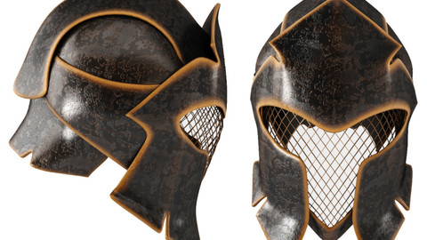 Fantasy helmet (LowPoly)