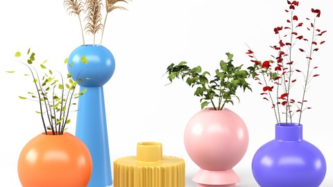 set vases-No1- DEI QI Simple Ceramic vase