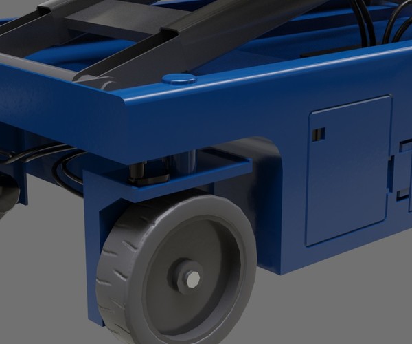 ArtStation Scissor Lift 1A Game Assets