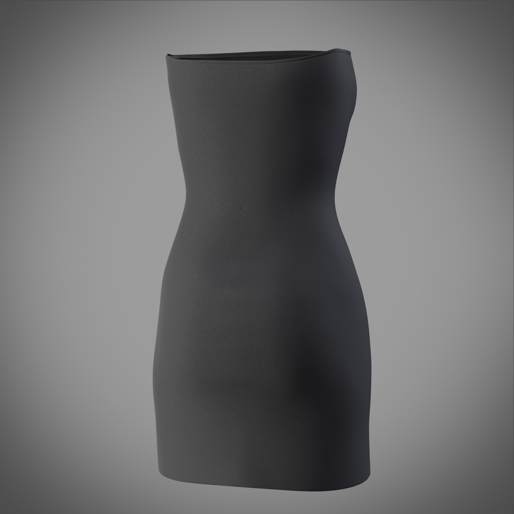 Artstation - Tube Bodycon Dress With Slit 3d Model 