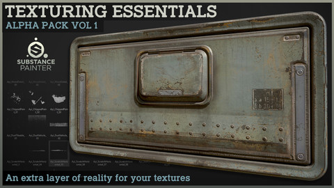 Texturing Essentials - Alpha pack Vol 1 for Substance Painter