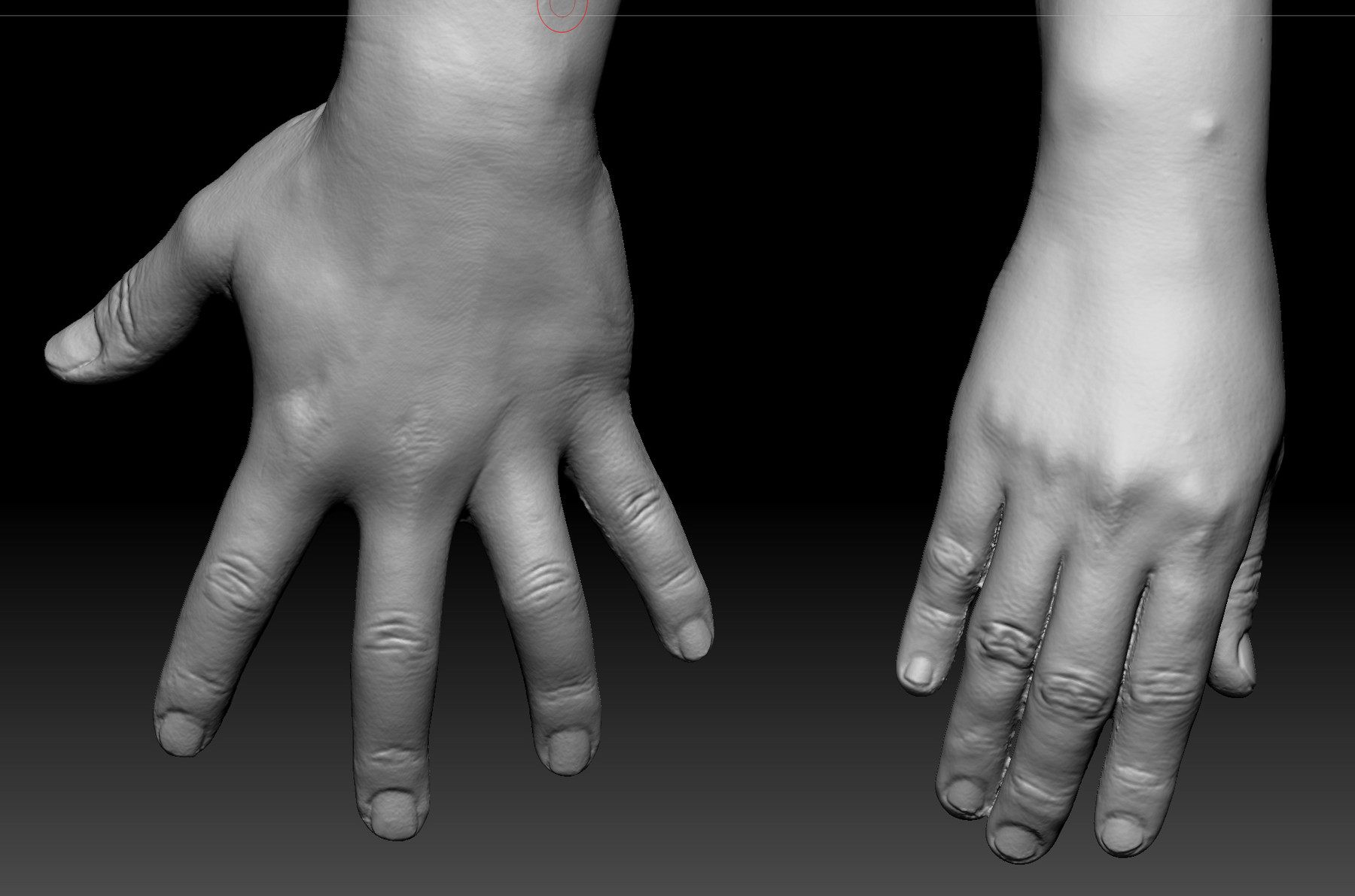 ArtStation 3D Scan Hand Modeling_ 2set Resources