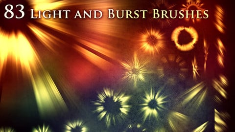 83 Light and Burst Brushes & PNGs