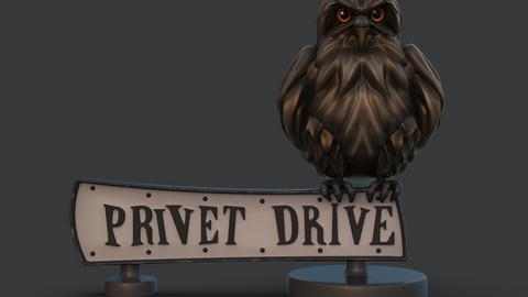 Privet drive sign 3D print model