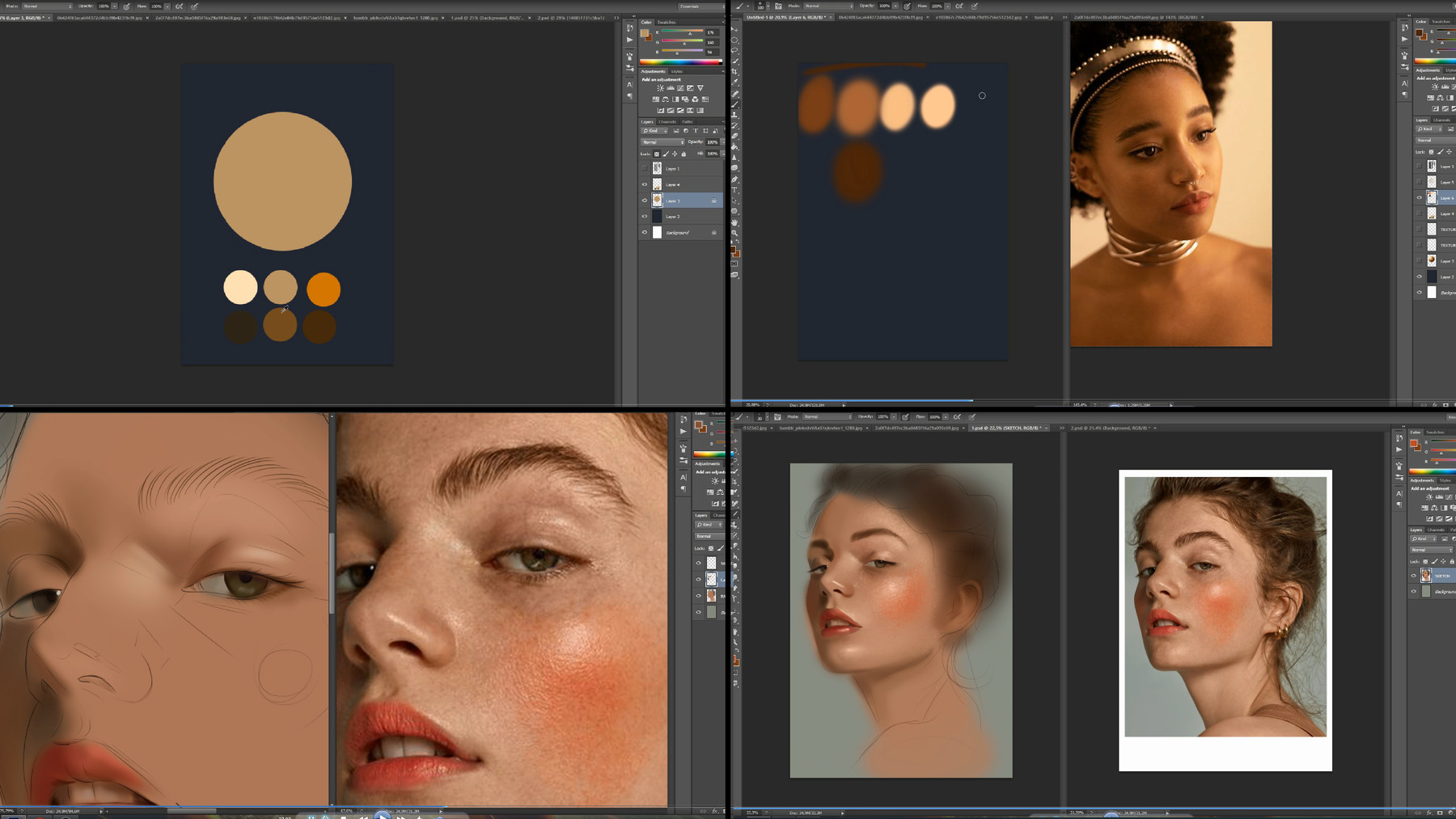 ArtStation - Skin Painting In Photoshop Video Tutorial | Tutorials