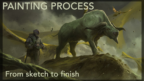 Painting Process - From Sketch to Finish -