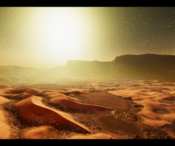 ArtStation - [Unity Project 2017+] Mars Planet Environment | Game Assets