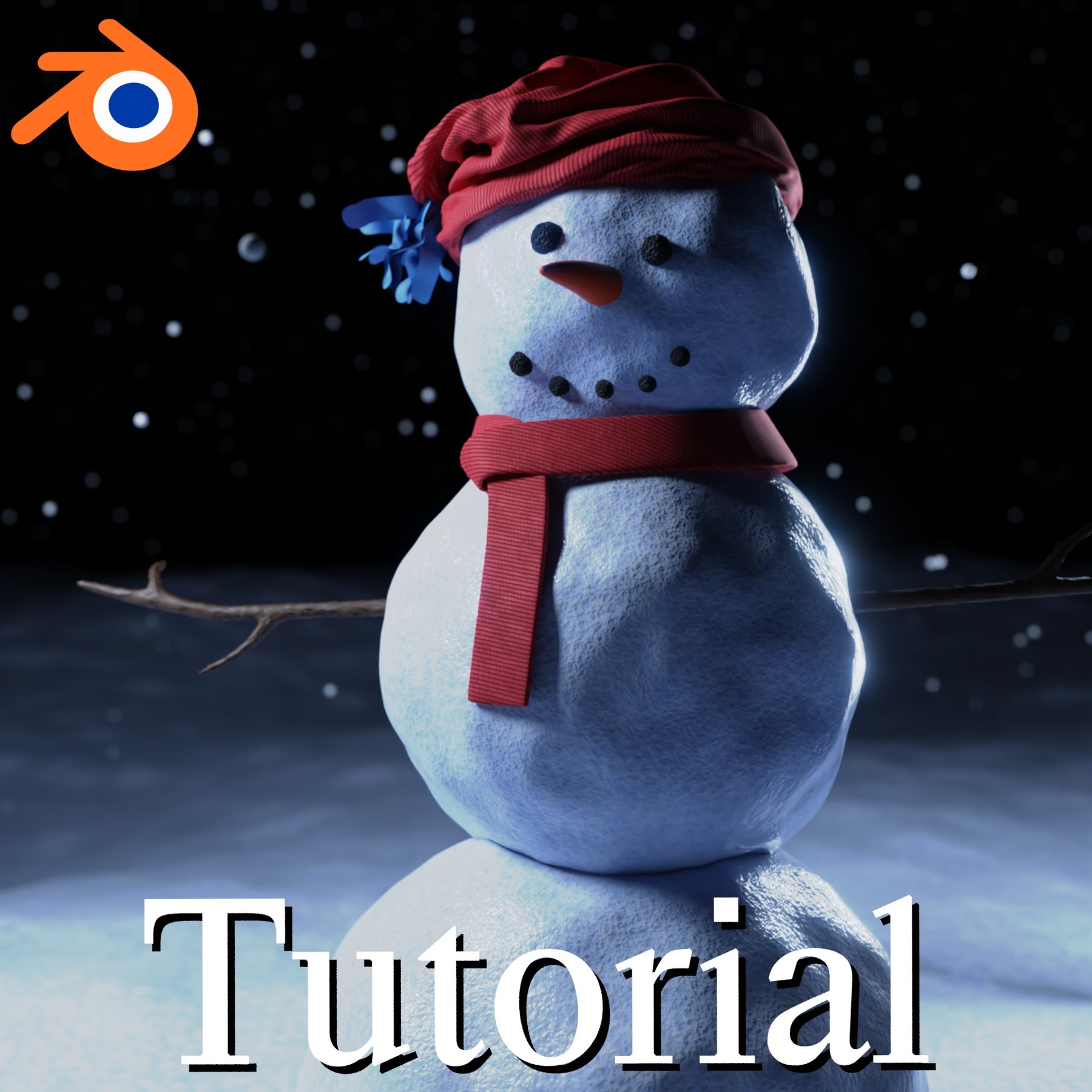 Artstation Winter Snowman Scene Blender Tutorial Resources