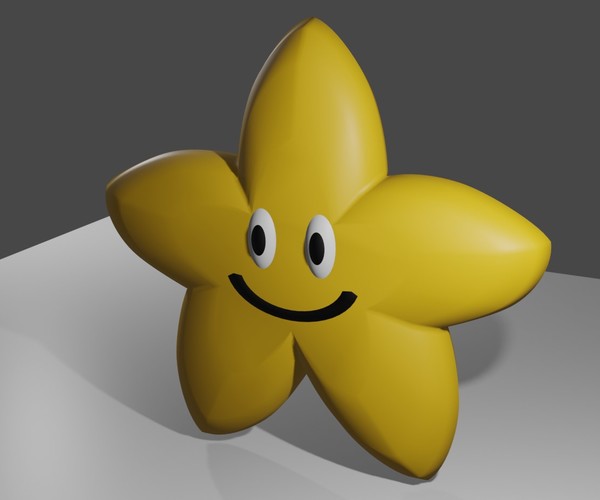 ArtStation - Cute Star - Estrela Fofinha Low-poly 3D model | Game Assets