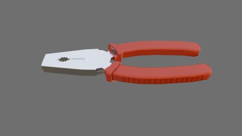 Pliers Tool Workshop - Ferramenta Alicate Low-poly 3D model