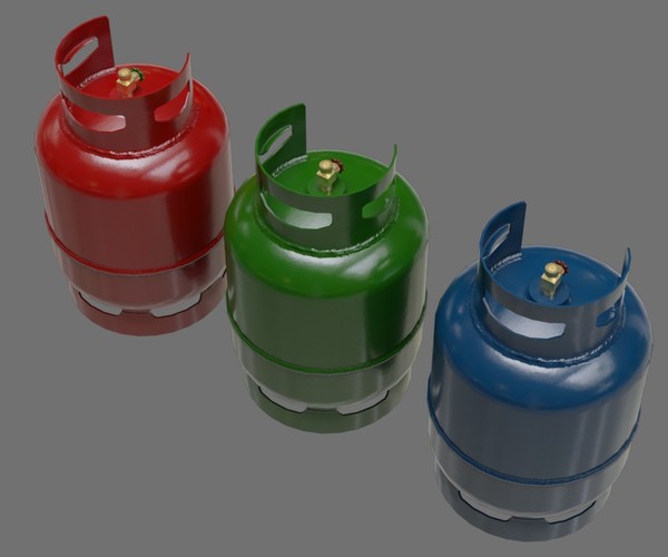 ArtStation Gas Cylinder 1A Game Assets