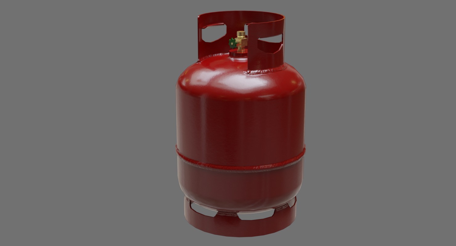 ArtStation Gas Cylinder 1A Game Assets