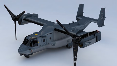 Bell Boeing V22 Osprey 3D Model