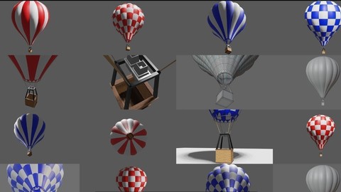 Balloon Full Pack - Pacote de Baloes 3D Model Collection
