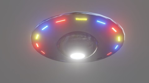 UFO OVNI Alien Spaceship - Disco Voador Low-poly 3D model