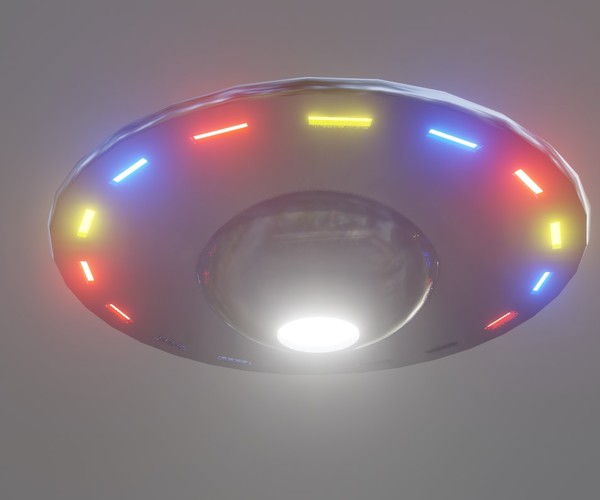 ArtStation - UFO OVNI Alien Spaceship - Disco Voador Low-poly 3D model ...