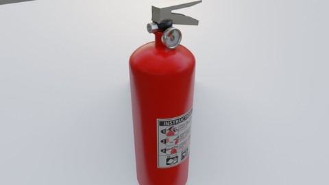Fire Extinguisher - Extintor de incendio Low-poly 3D model
