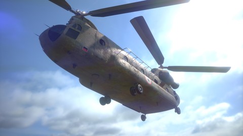 Boeing CH-47 Chinook 3D Model