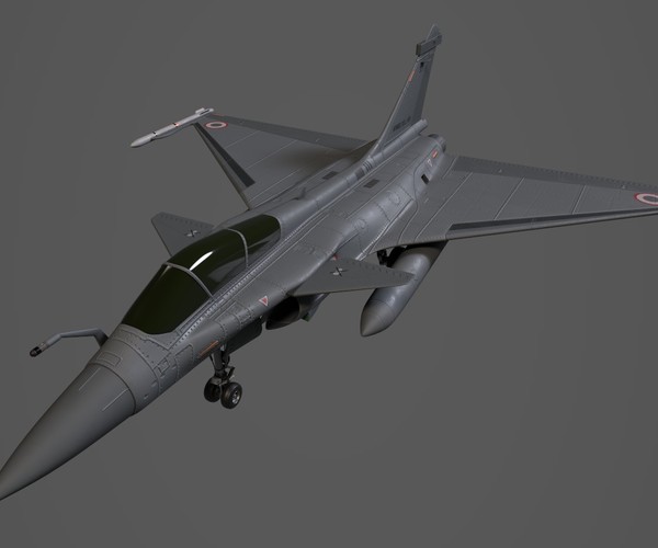 ArtStation - Dassault Rafael fighter jet 3D Model | Resources