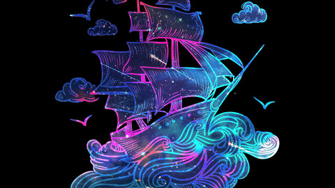 Neon Boat