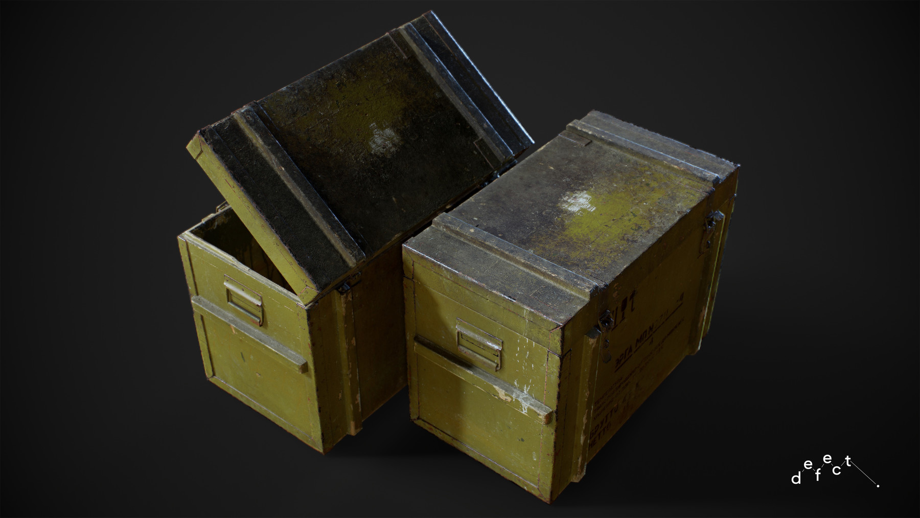 ArtStation Military Supply Crate V1 Game Assets