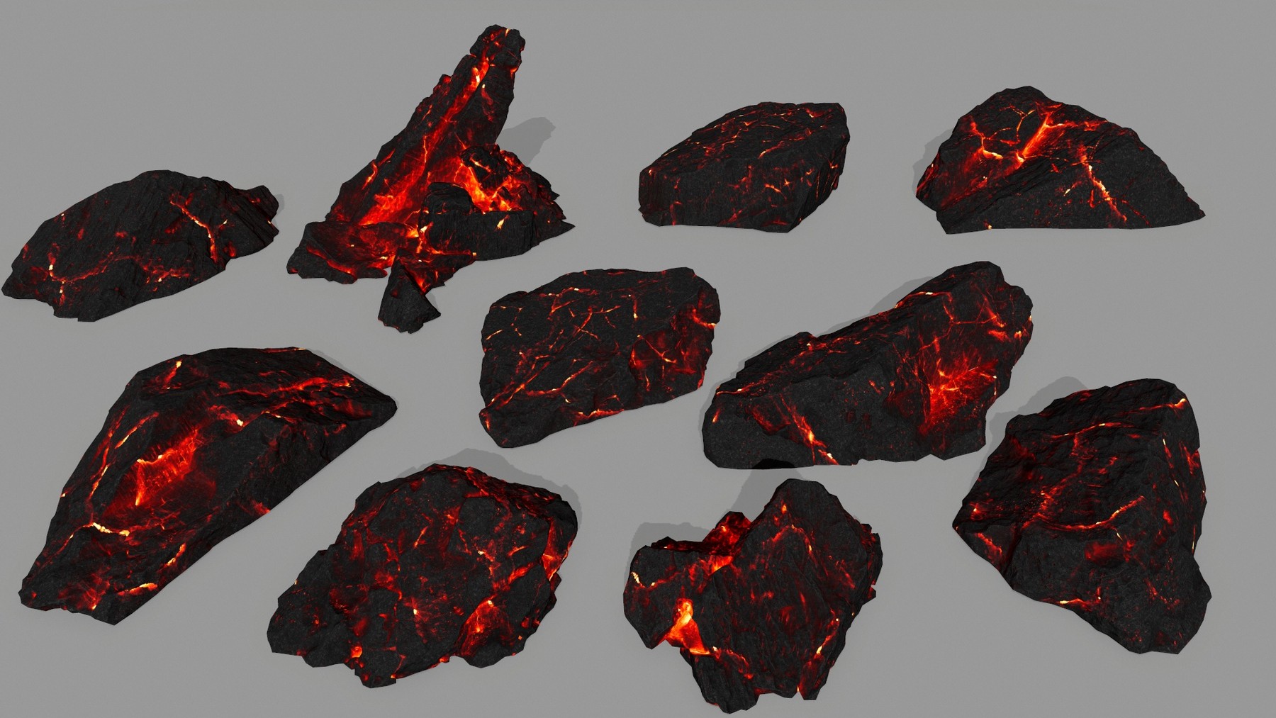 ArtStation - lava rocks | Game Assets