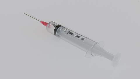 Syringe 10ml - Injection - Seringa - Injecao 3D model