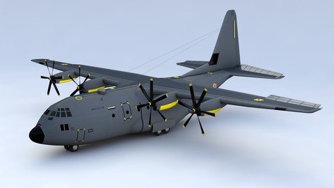 Lockheed C-130 hercules 3D Model