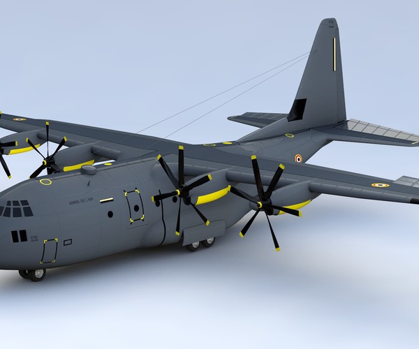 Artstation Lockheed C 130 Hercules 3d Model Resources