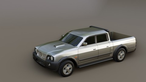 Pickup Truck - Car - Mitsubishi L200 Outdoor - Picape - Carro 3D model