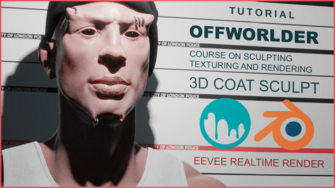 Offworlder Sculpting and Texturing in 3D Coat for Blender Eevee