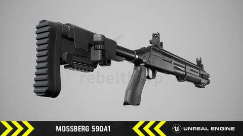 Mossberg 590A1 - Animated FPS Weapon [ Unreal Engine ]