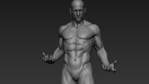 Male Full Body Sculpt Pose 1