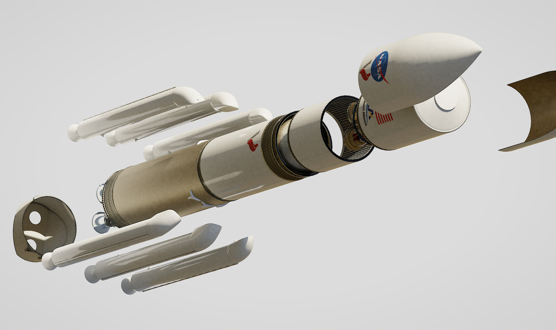 ArtStation - Vulcan Centaur Rocket 3D model | Resources