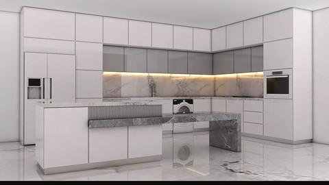 Modern Kitchen Cabinet Set