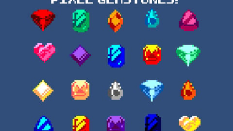 ArtStation - PIXEL ART JEWELRY COLLECTION | Game Assets