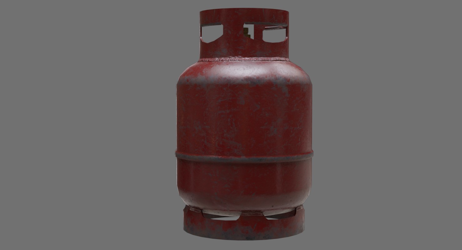 ArtStation Gas Cylinder 1B Game Assets