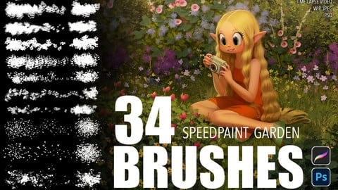 Garden brushes for speedpaint