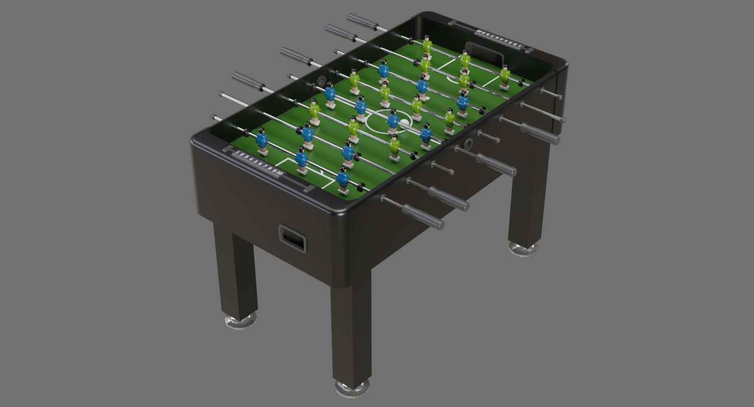 ArtStation Foosball 1A Game Assets