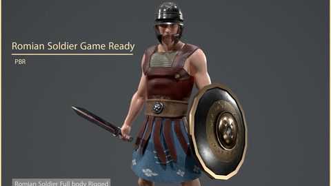 Roman Soldier Game Ready