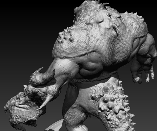 ArtStation - The human reptile 3D print model | Resources