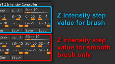 Z Intensity Controller (Zbrush Plugin)