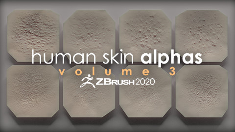 Human Skin Alphas vol. 3 + Render Scene