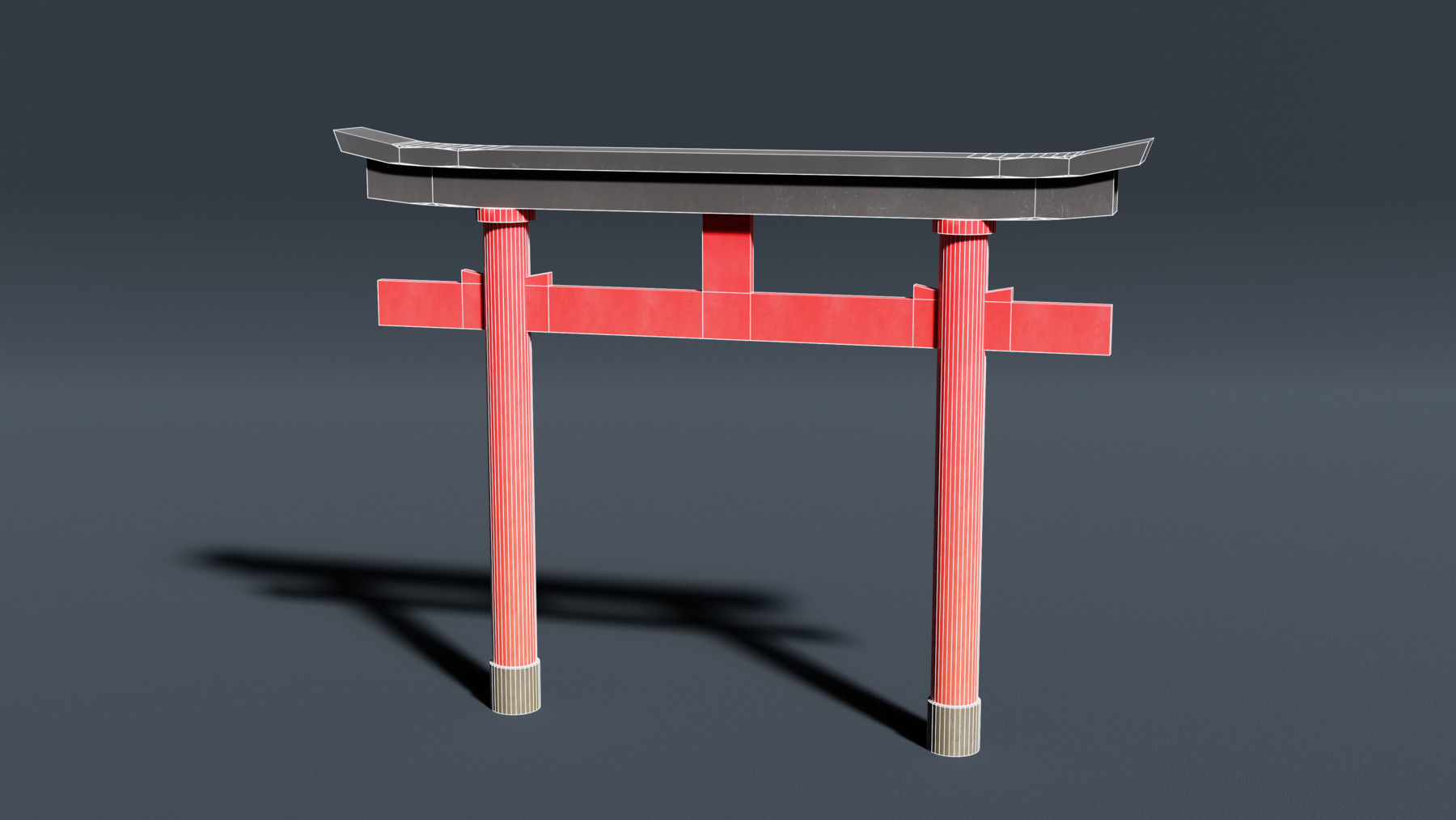 Japanese Gate .FBX + 4K Texture Maps - Diffuse - Specular - AO - Metalness ...