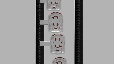 Wahoo ELEMNT BOLT Mount for any AEROBAR TT zip ties 3D model 3D print model