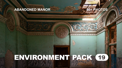 Env Pack 19 / Abandoned manor of the Victorian period / Reference pack