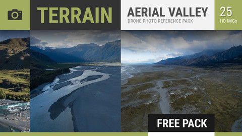 AERIAL LANDSCAPES Photo Reference Pack