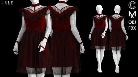 Women's Vintage Gothic Dress(Short ver)