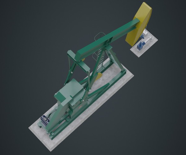 ArtStation Oil Pumpjack 1A Game Assets