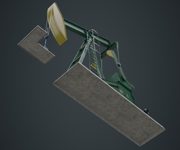 ArtStation Oil Pumpjack 1A Game Assets